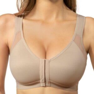 #693 Leonisa Posture Corrector Back Support Wireless Bra in Nude | Size: 38C